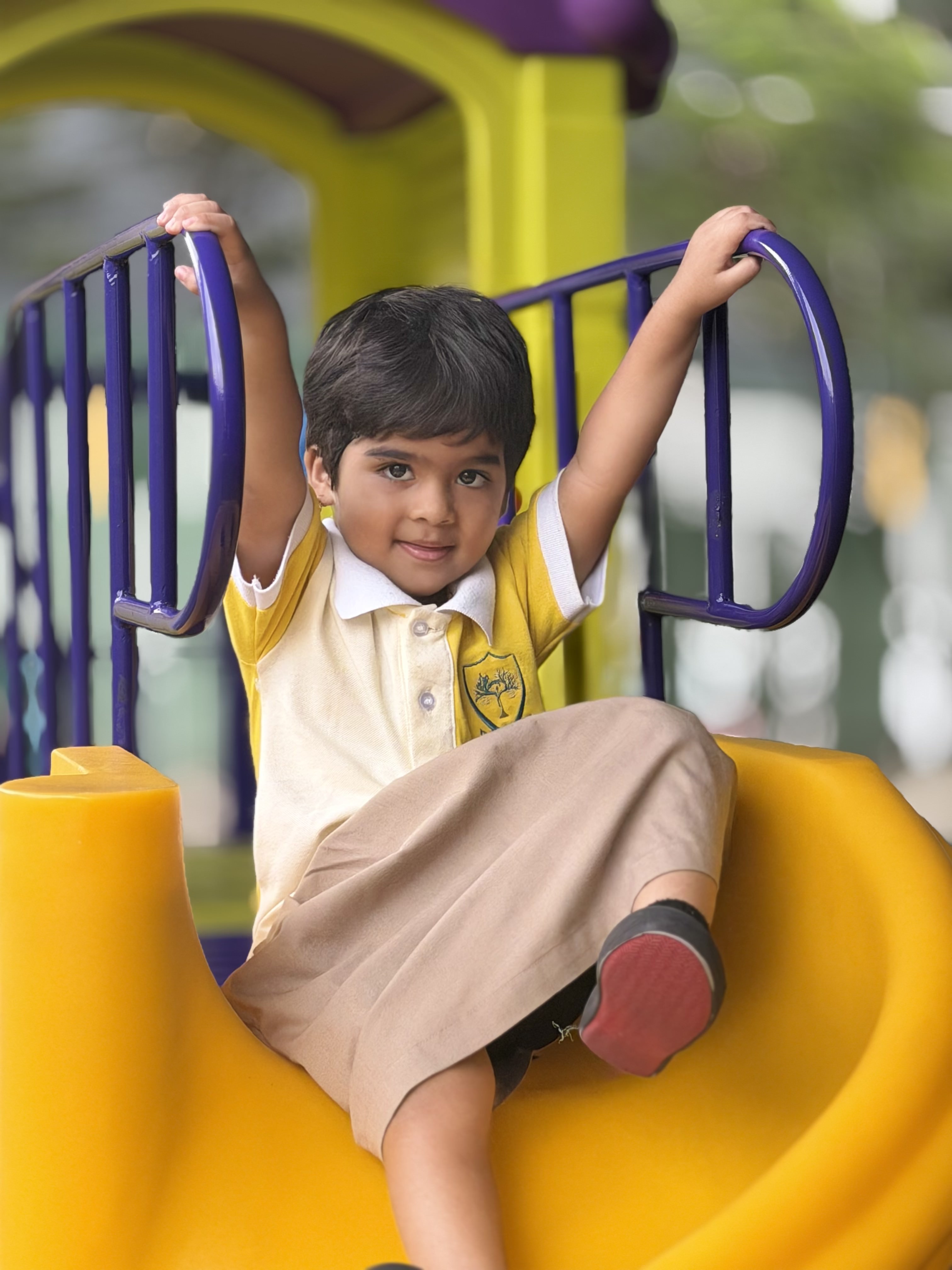 Joyful moment at preschool